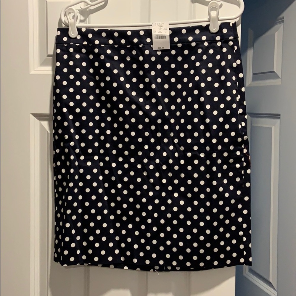 J.Crew Pencil Skirt. Navy & white.